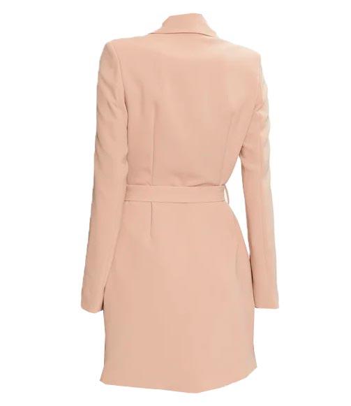 LEONIE BLAZER BELTED DRESS Beige 3