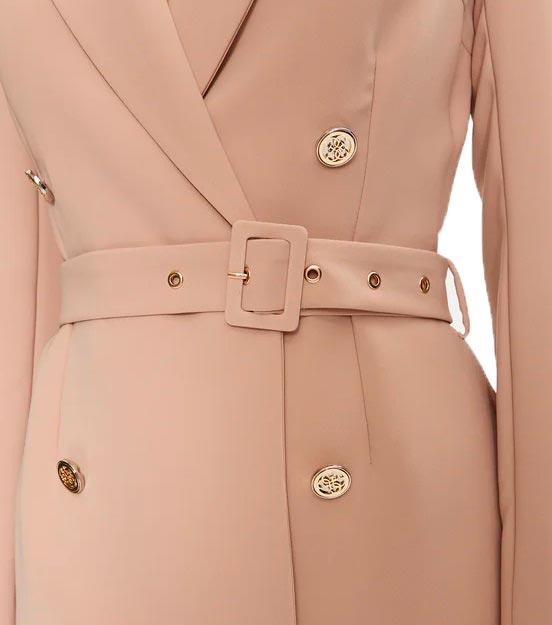 LEONIE BLAZER BELTED DRESS Beige 2