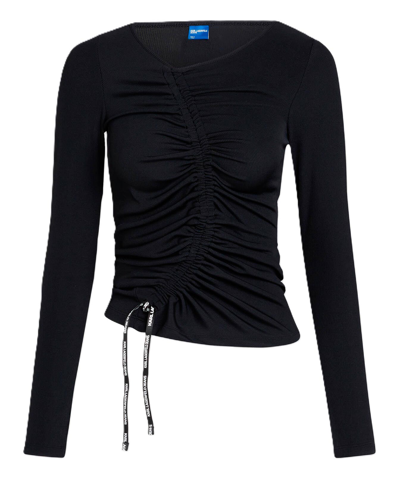 Karl Lagerfeld Top Top KLJ RUCHED TOP 246J1710 Nero