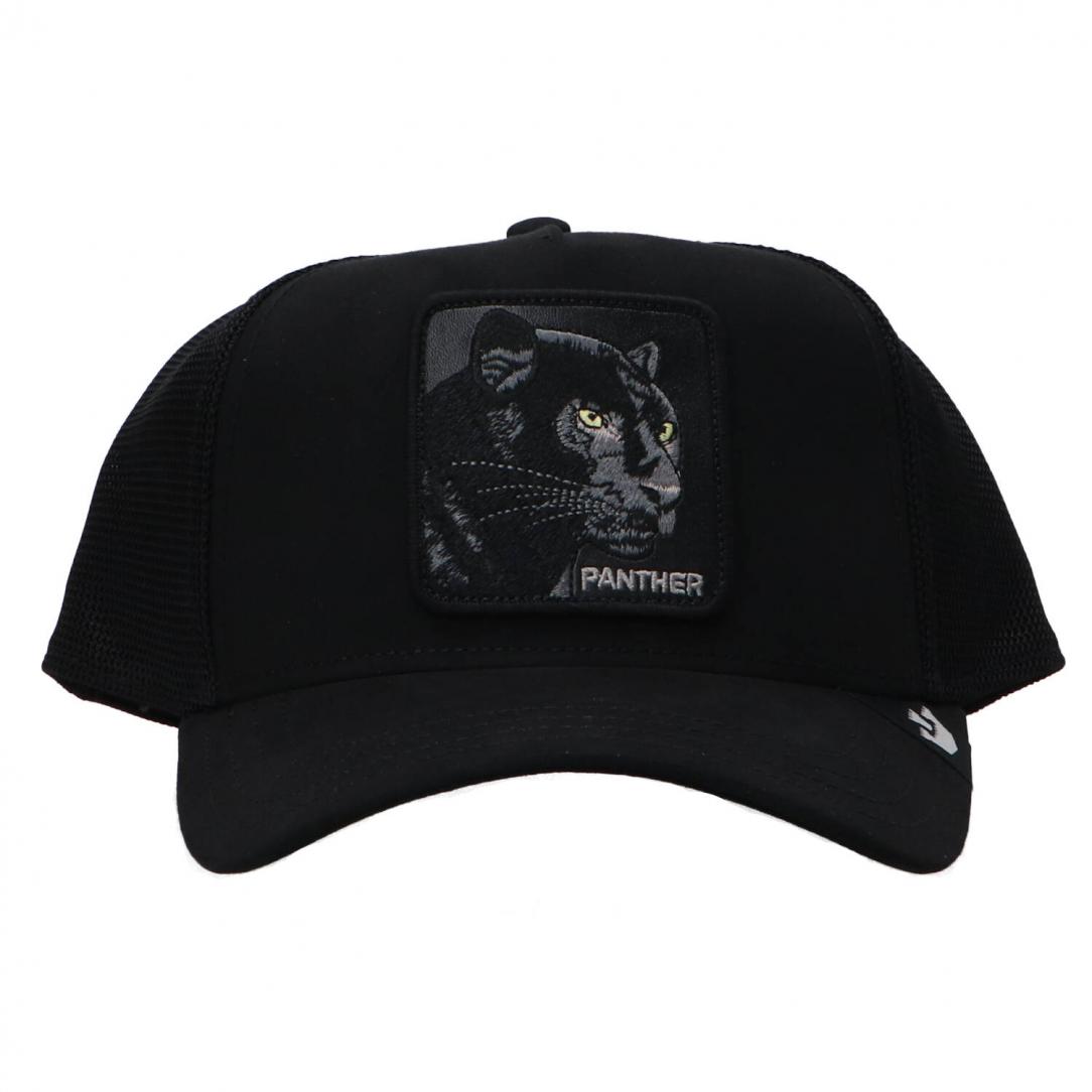 MIX SUEDE ANIMAL CAP Nero Panther 1