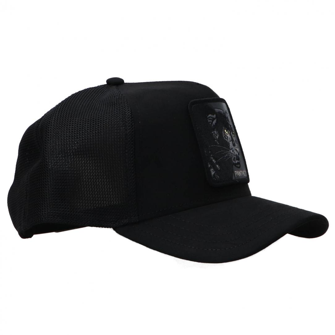 MIX SUEDE ANIMAL CAP Nero Panther 3