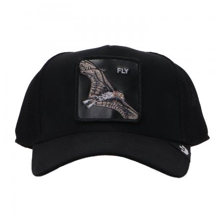 Cappellini Uomo MIX SUEDE ANIMAL CAP Nero Fly