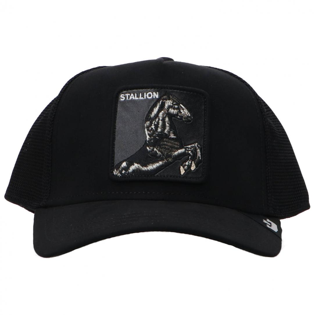 MIX SUEDE ANIMAL CAP Nero Stallion 1