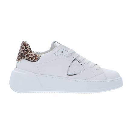 Sneakers Donna TRES TEMPLE Bianco Leopard