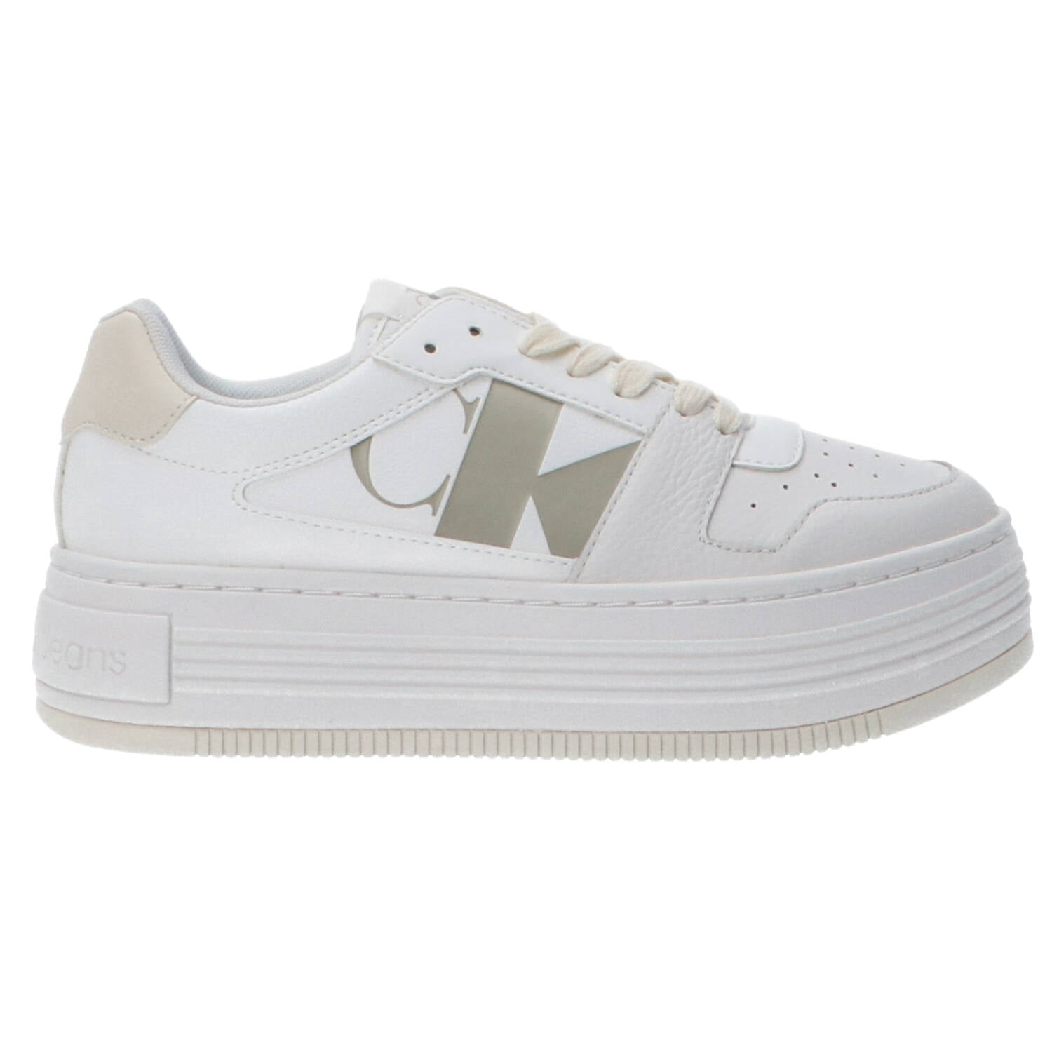 Calvin Klein Sneakers Sneakers BOLD FLATF LOW LACEUP MIX Bianco