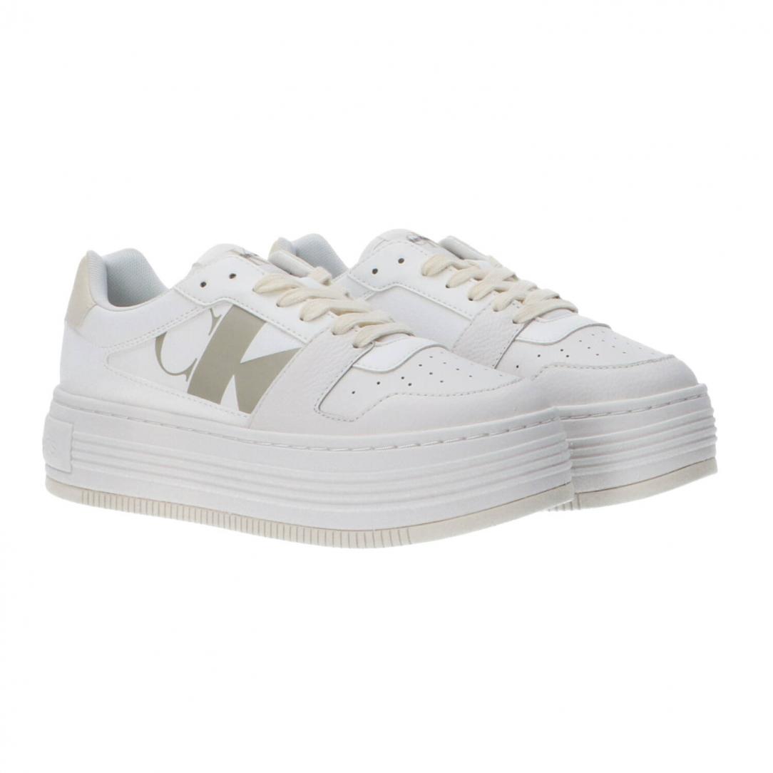 BOLD FLATF LOW LACEUP MIX Bianco 2