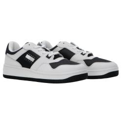 Sneakers Retro Basket cupsole tumble Bianco Nero