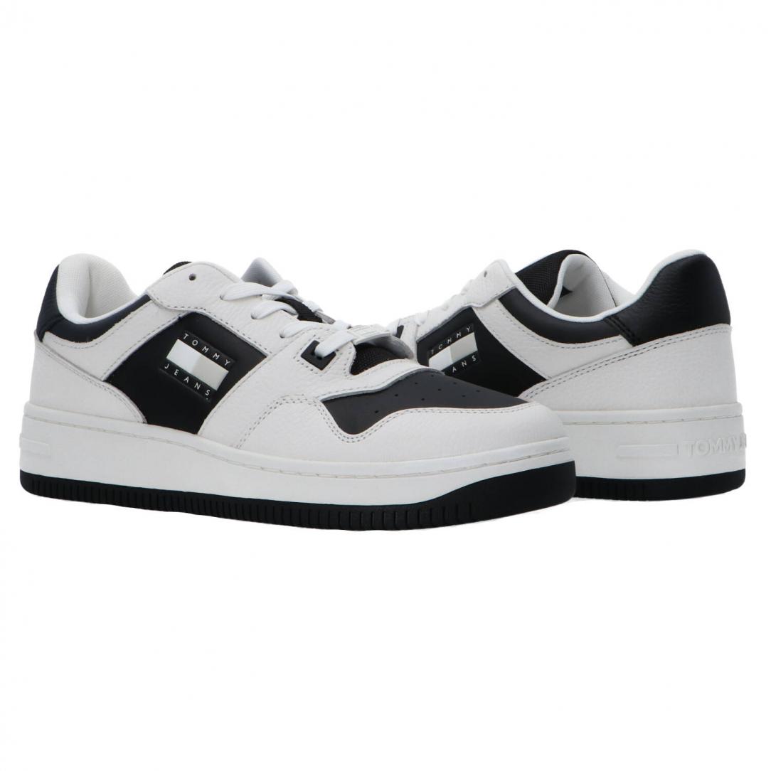 Retro Basket cupsole tumble Bianco Nero 3