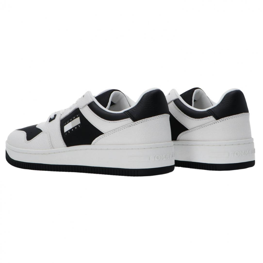 Retro Basket cupsole tumble Bianco Nero 4