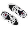 Tommy Hilfiger Sneakers Sneakers Retro Basket cupsole tumble Bianco Nero - Foto 5