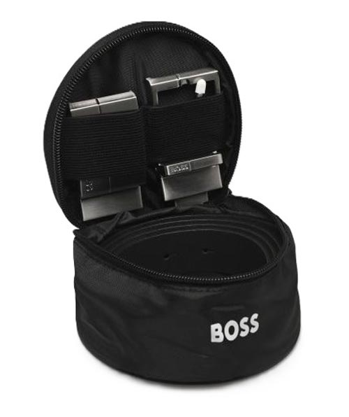 Boss Cinture Cinture GEPPY SOFT GB35 Nero