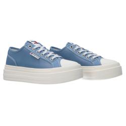 Sneakers FOXING FLATFORM Azzurro
