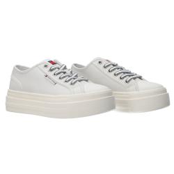 Sneakers FOXING FLATFORM Bianco