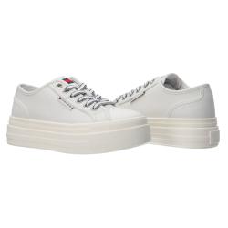 Sneakers FOXING FLATFORM Bianco