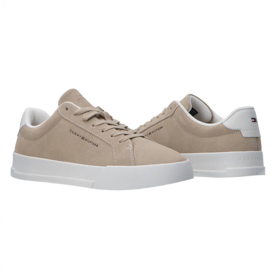 TH COURT LTH DETAIL Beige suede 3