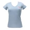 Guess T-shirt W2YI45J1314 SS VN MINI TRIANGLE TEE Azzurro - Foto 2