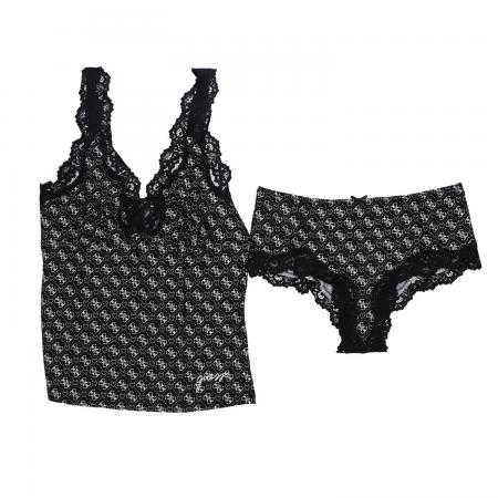 Intimo Donna TOP CULOTTE SET Nero