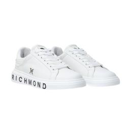 Sneakers Leather strass woman Bianco