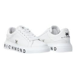 Sneakers Leather strass woman Bianco