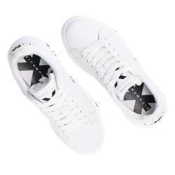 Sneakers Leather strass woman Bianco