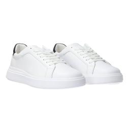 Sneakers Low top lace up bicolor Bianco