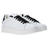 Gaelle Paris Sneakers Sneakers Ecopelle rubber patch linea GACA Bianco stringhe nere - Foto 2