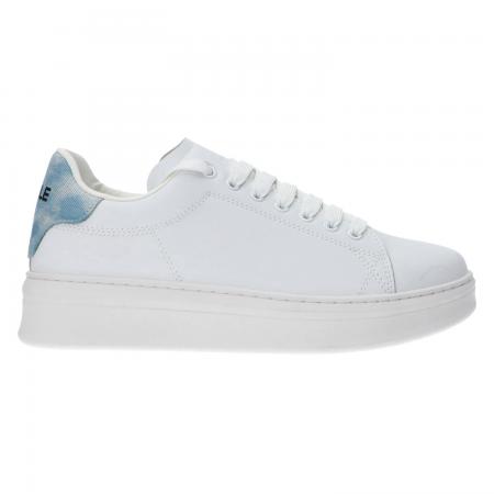 Sneakers Donna Ecopelle rubber patch linea...