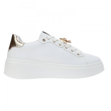 Sneakers Donna GB916 charm logo Oro