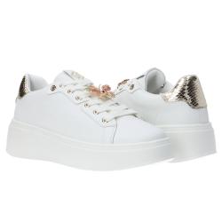 Sneakers GB916 charm logo Oro