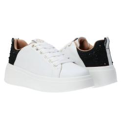 Sneakers GB915 strass bicolor Nero