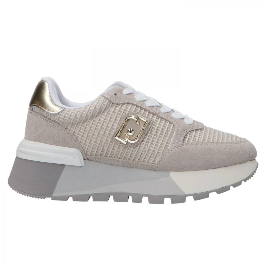LIU JO 25SS スカート ベージュ系 Made In Italy Liu Jo Sneakers Amazing 25 platform mesh suede Beige