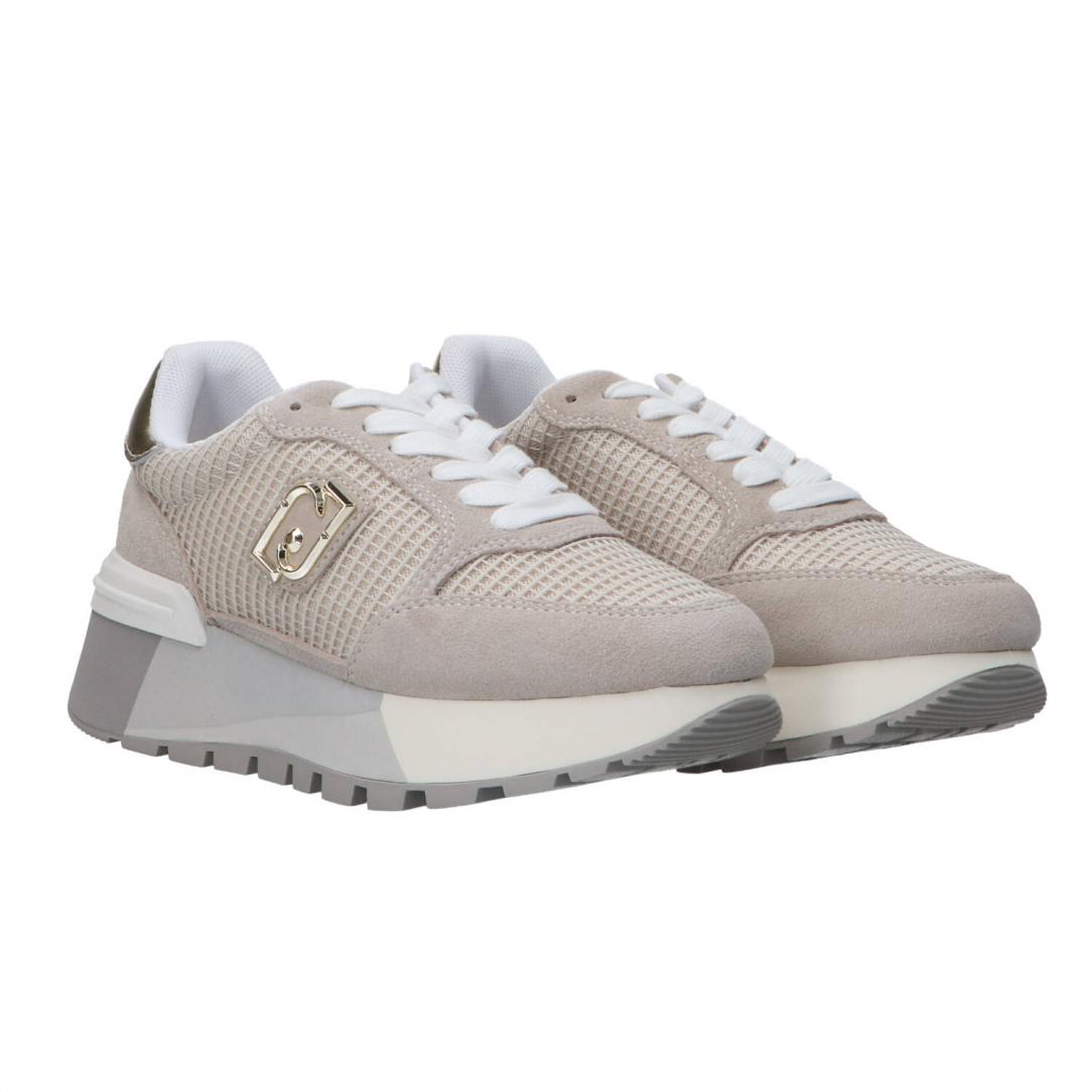 Amazing 25 platform mesh suede Beige Amazing 25 platform mesh suede Beige 2