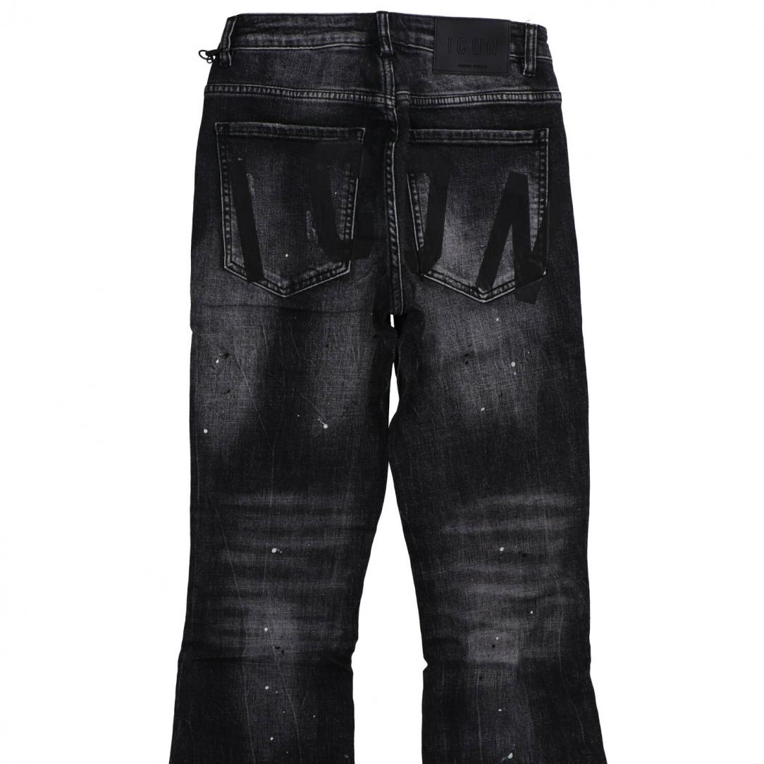 JEANS C/LOGO GRANDE DIETRO Nero JEANS C/LOGO GRANDE DIETRO Nero 3