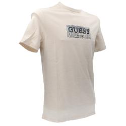 Guess T-shirt T-shirt SS CN BOX TEE Beige