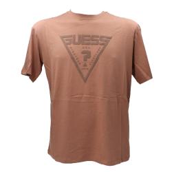 Guess T-shirt T-shirt Azha cn over Marrone