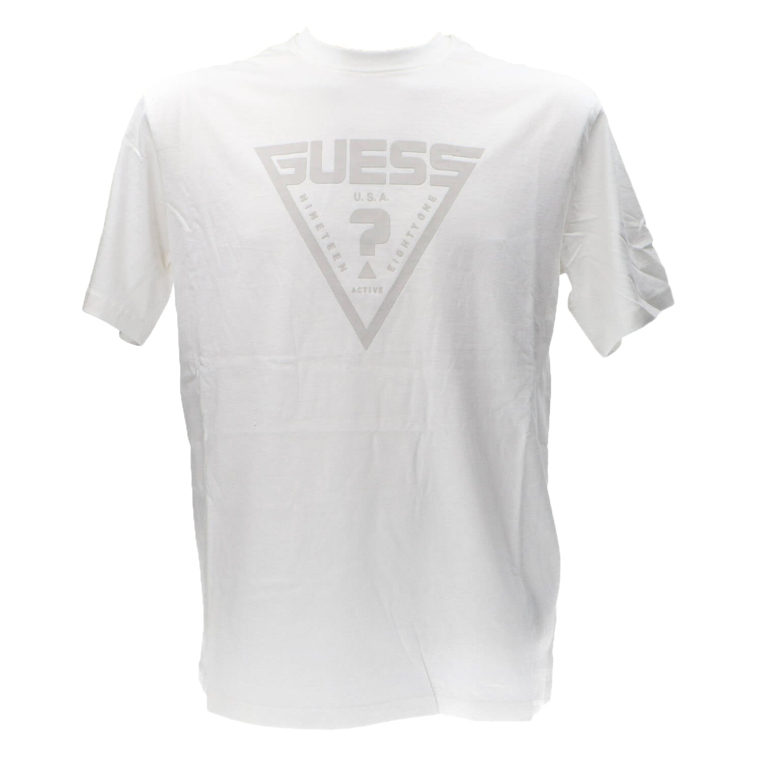 Guess T-shirt T-shirt Azha cn over Bianco