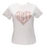 Guess T-shirt T-shirt Julia rhinestone ss Bianco panna - Foto 1