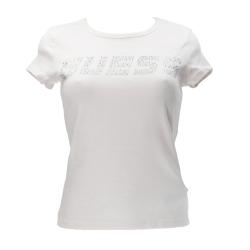 Guess T-shirt T-shirt KIARA SS T-SHIRT Bianco Panna