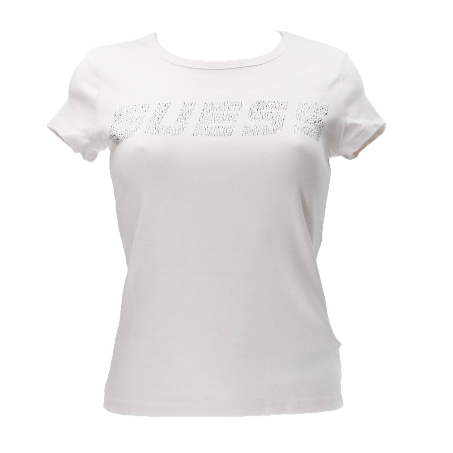 Guess T-shirt T-shirt KIARA SS T-SHIRT Bianco Panna
