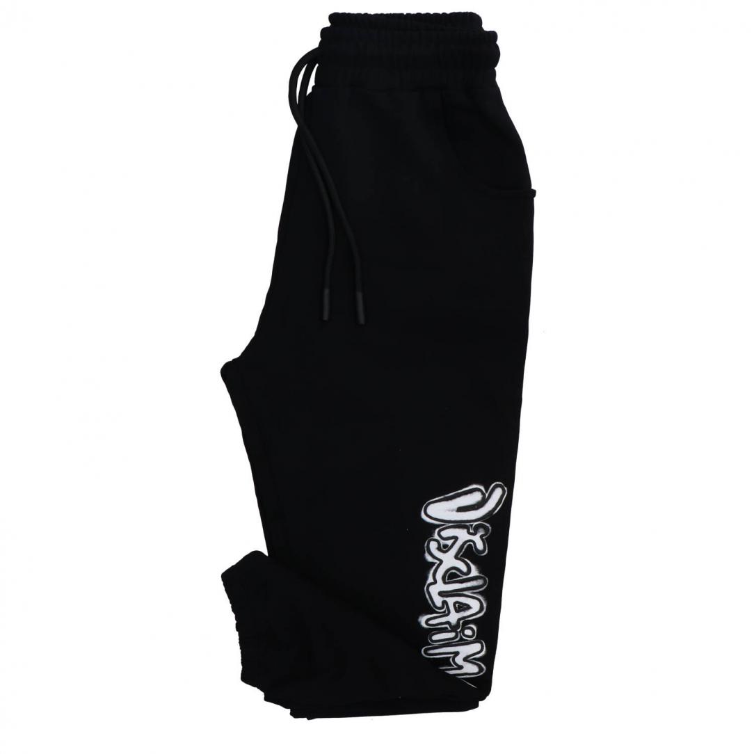 PANTALONE IN FELPA 54852 Nero 1