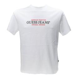 Guess T-shirt T-shirt GJ SS CN REG AMERICAN TRAD TEE Bianco
