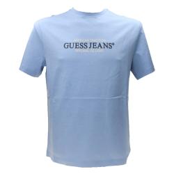 Guess T-shirt T-shirt GJ SS CN REG AMERICAN TRAD TEE Azzurro