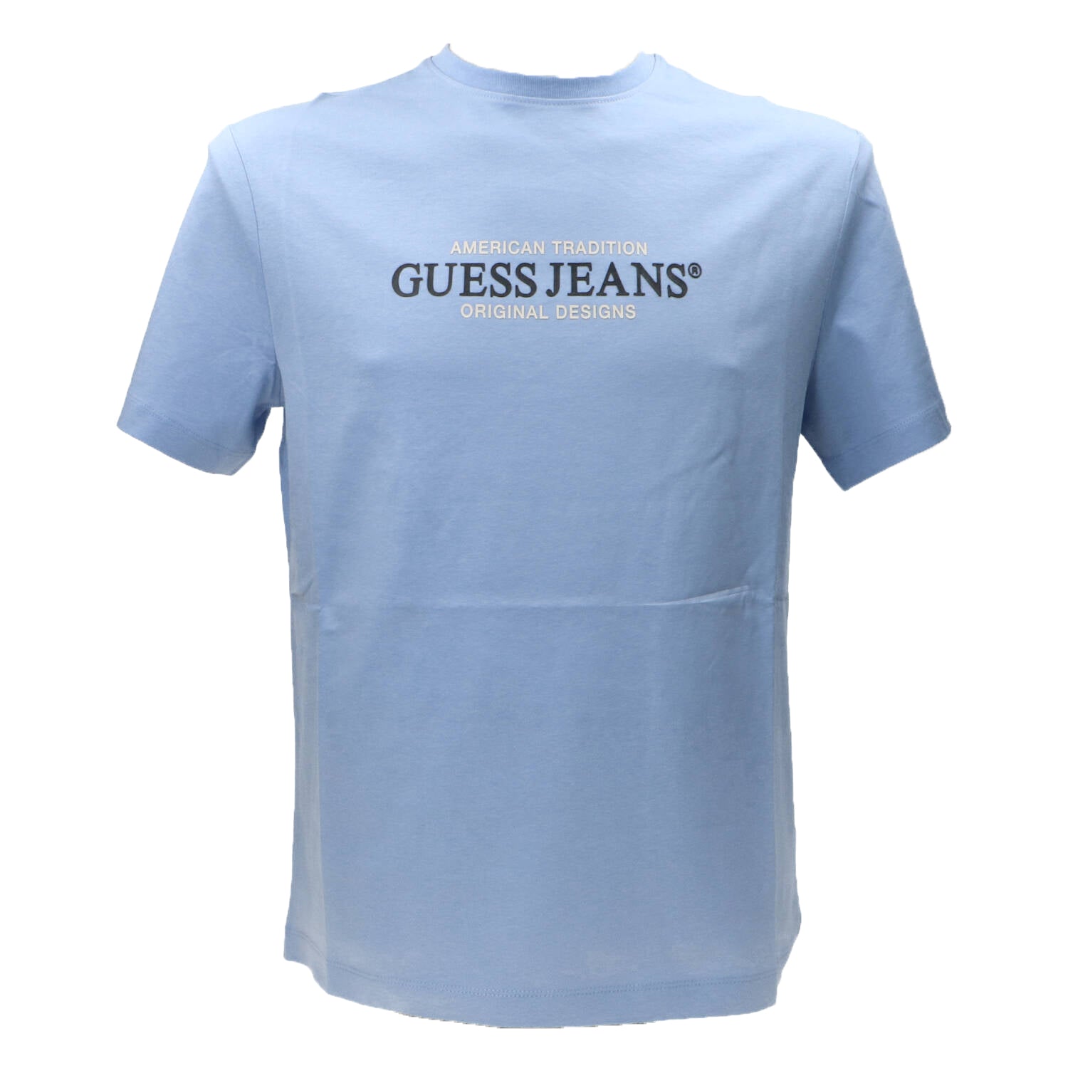 Guess T-shirt T-shirt GJ SS CN REG AMERICAN TRAD TEE Azzurro