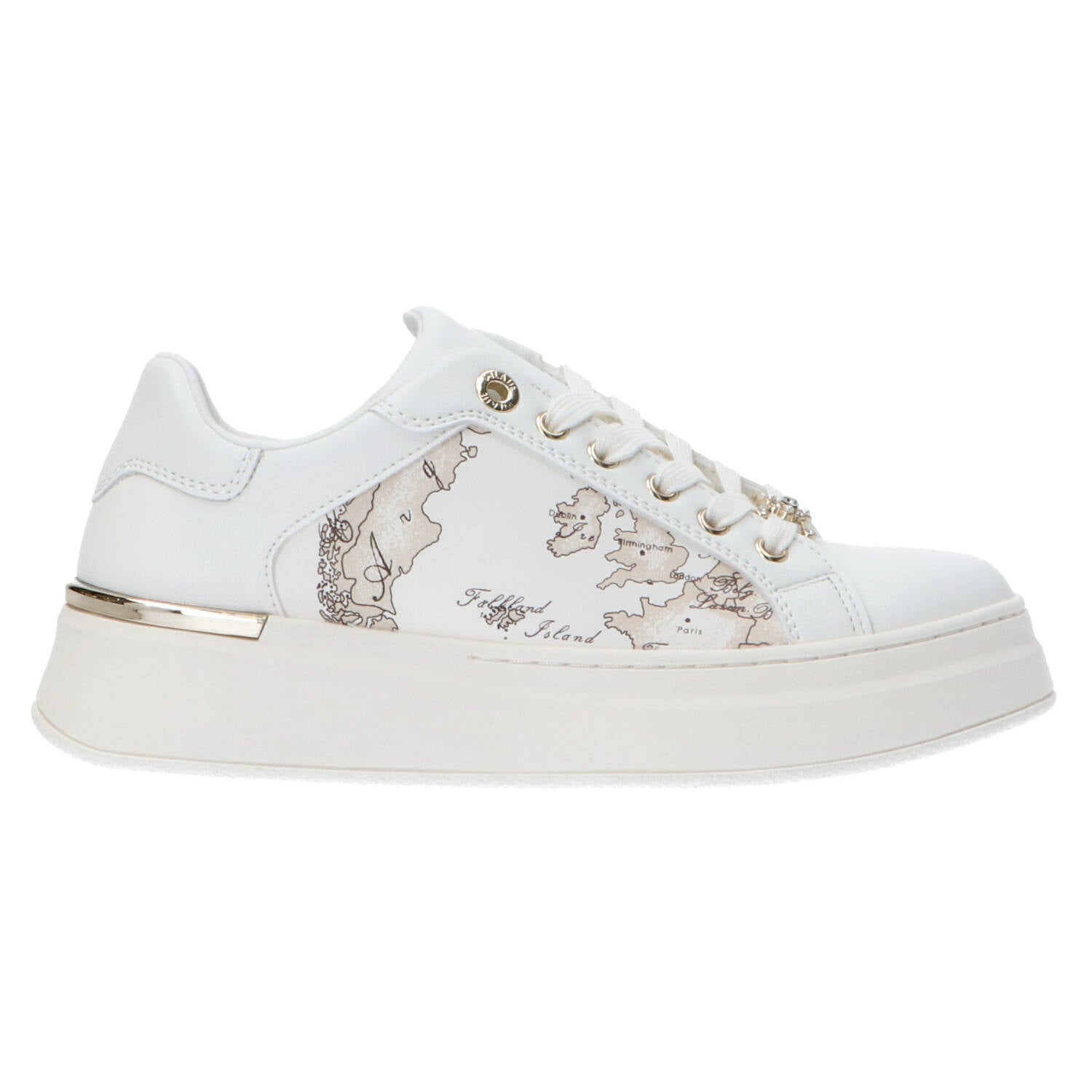 Alviero Martini Sneakers Sneakers Mappa geo pure white Bianco