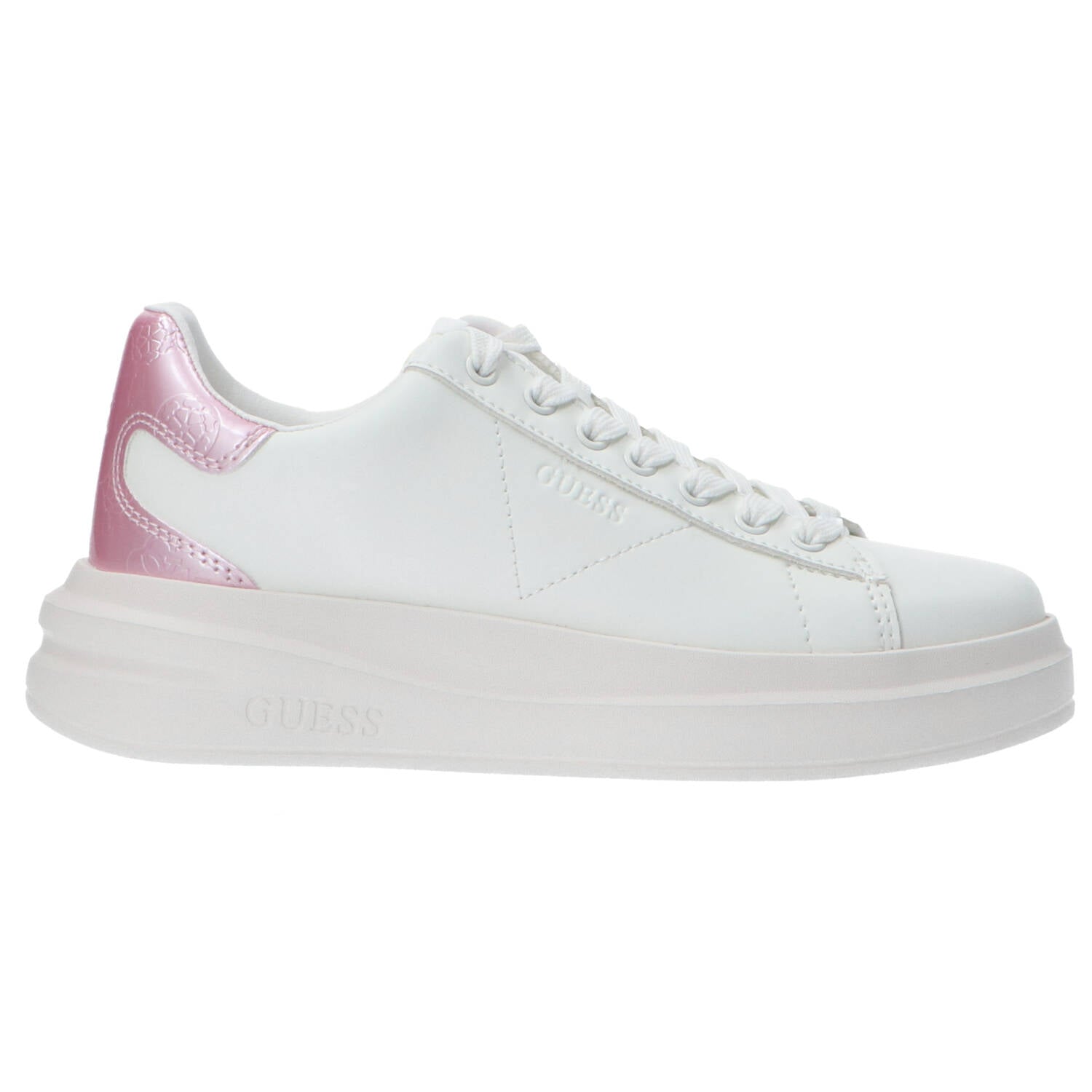 Guess Sneakers Sneakers Elbina FLJELB FAL12 Leather Bianco rosa