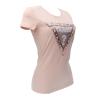 Guess T-shirt T-shirt SS CN CHEETA LOGO TRIANGLE TEE Rosa - Foto 2