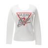 Guess T-shirt T-shirt LS CN TRIANGLE LOVE TEE Bianco - Foto 1