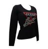 Guess T-shirt T-shirt LS CN TRIANGLE LOVE TEE Nero - Foto 2