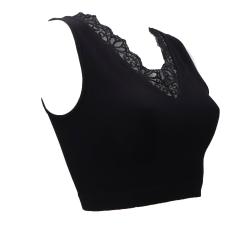 Guess Top Top RAQUEL LACE SEAMLESS TOP SWTR Nero