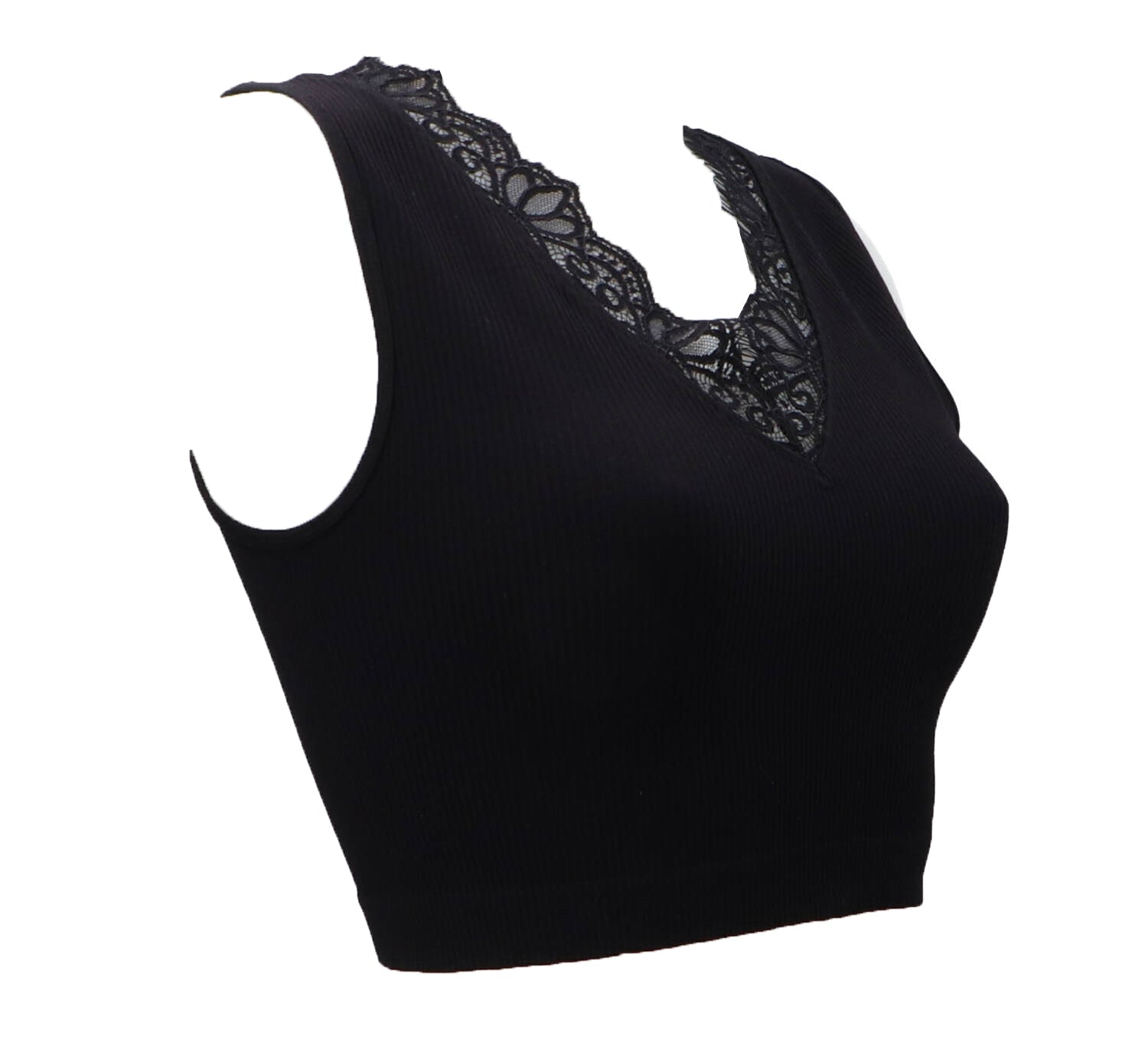 Guess Top Top RAQUEL LACE SEAMLESS TOP SWTR Nero
